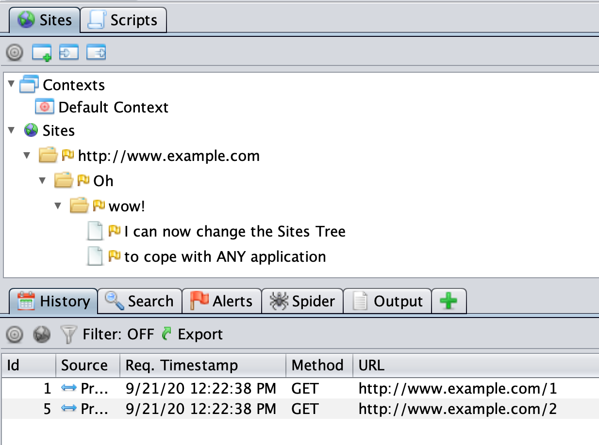 Site Tree Modification