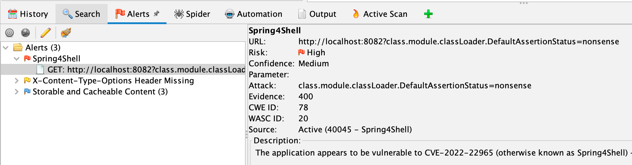 Spring4Shell Alert