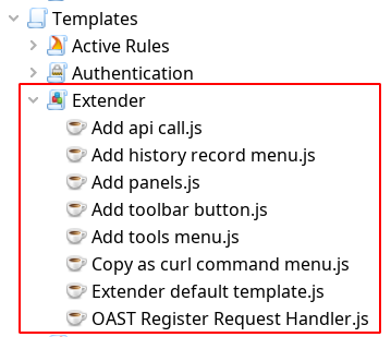 Extender Script Templates