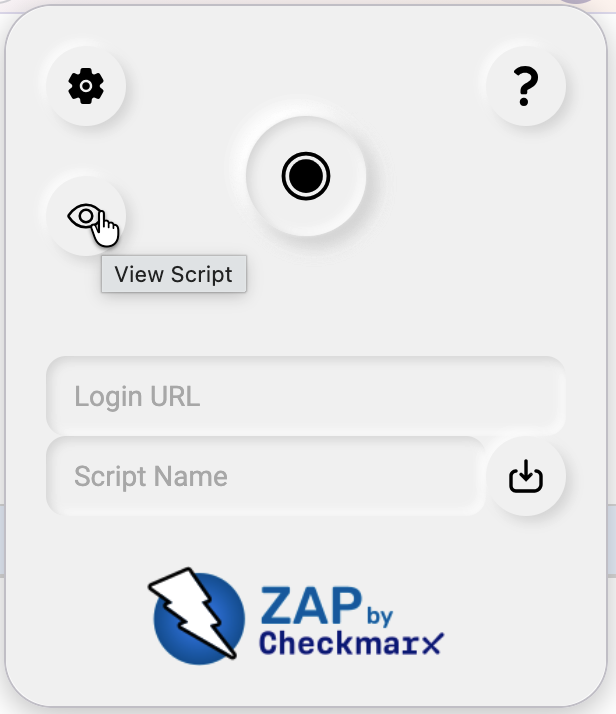 The extension popup
